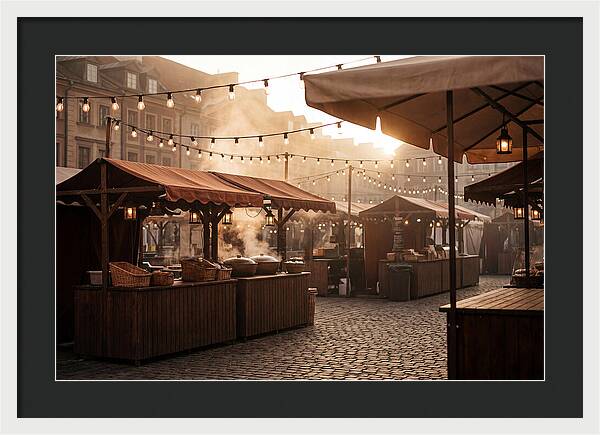 City Evening Market Glow