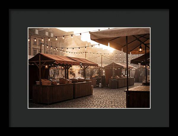 City Evening Market Glow