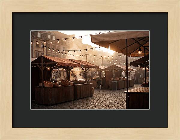 City Evening Market Glow