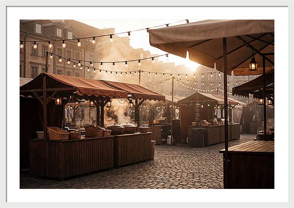 City Evening Market Glow