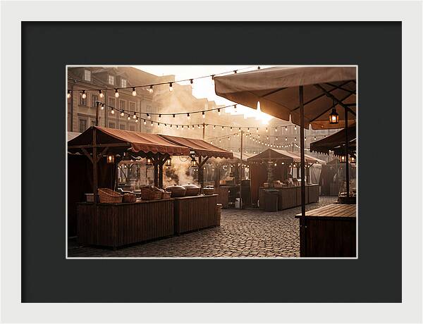 City Evening Market Glow