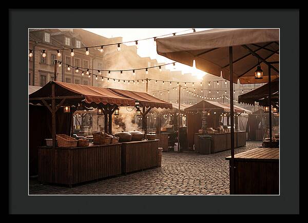 City Evening Market Glow