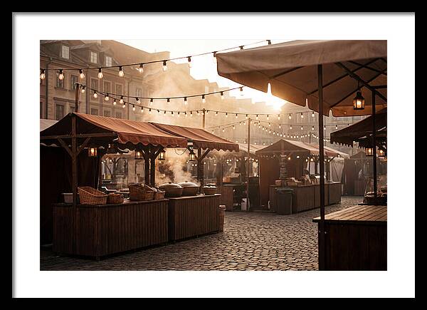 City Evening Market Glow
