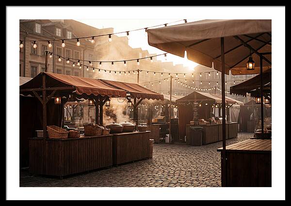 City Evening Market Glow