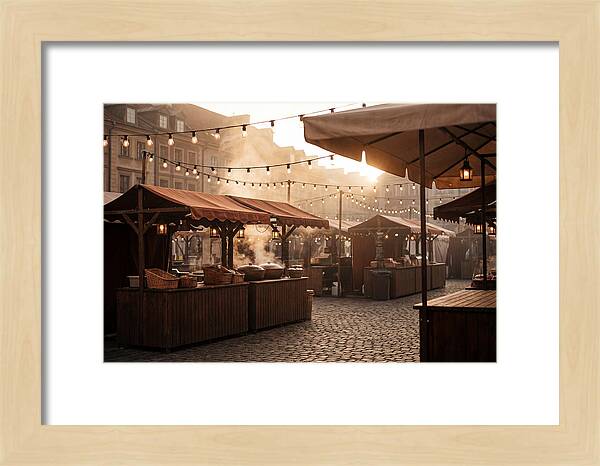 City Evening Market Glow
