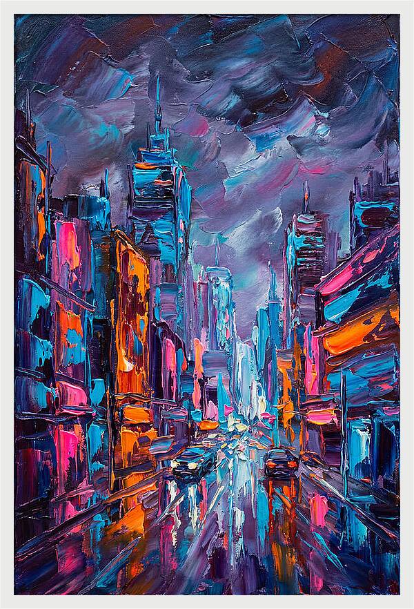 City Lights And Vivid Colors