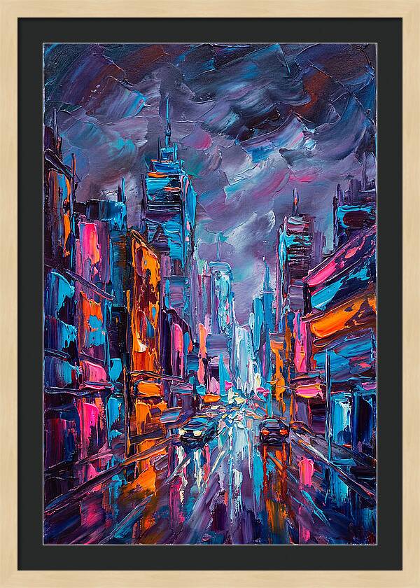 City Lights And Vivid Colors