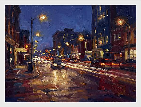 City Lights At Dusk