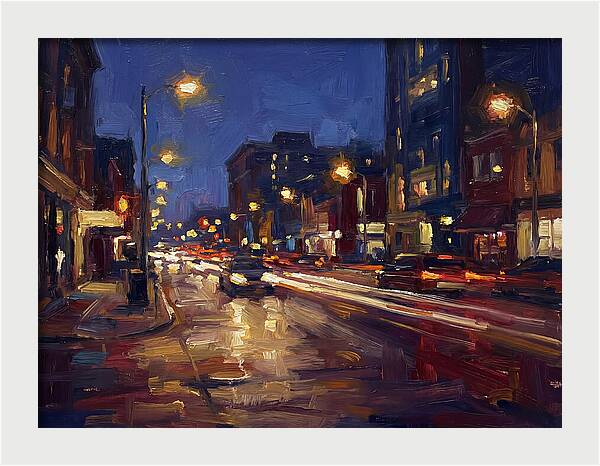 City Lights At Dusk