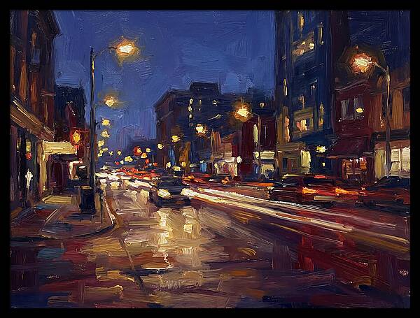 City Lights At Dusk