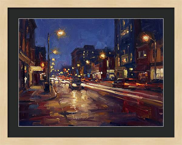 City Lights At Dusk