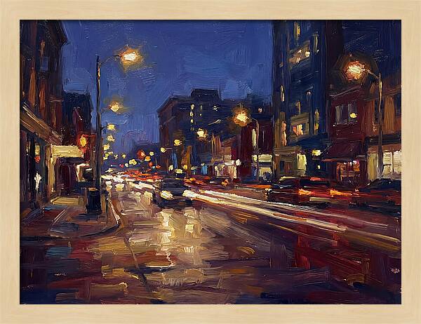 City Lights At Dusk