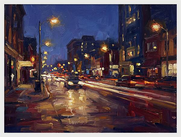 City Lights At Dusk