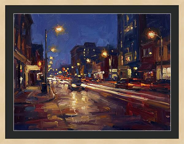 City Lights At Dusk