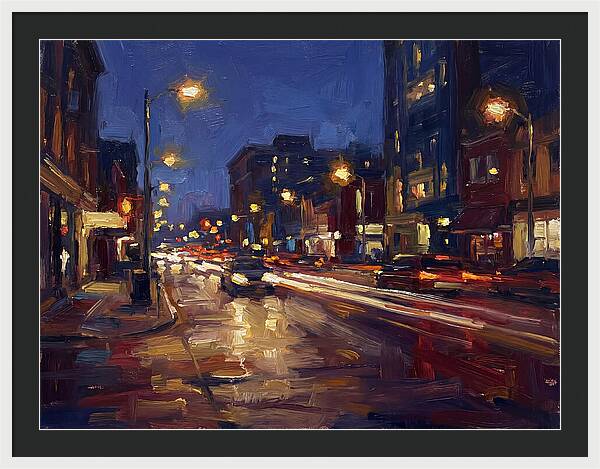City Lights At Dusk