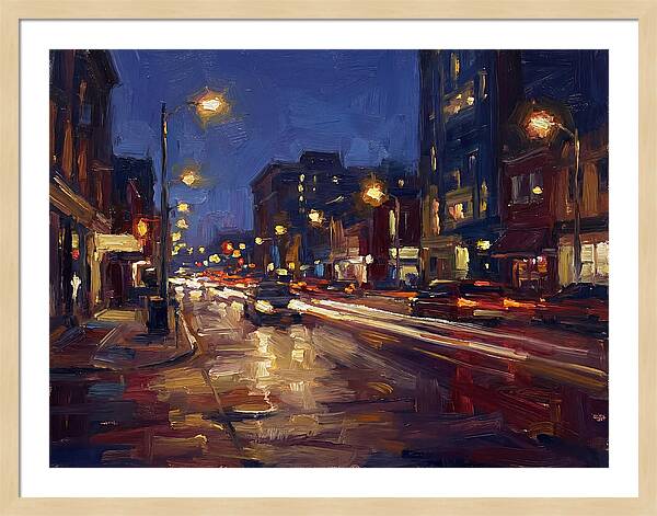 City Lights At Dusk