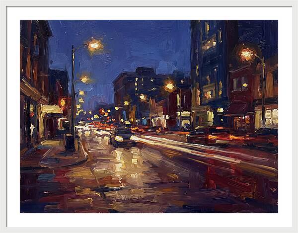 City Lights At Dusk