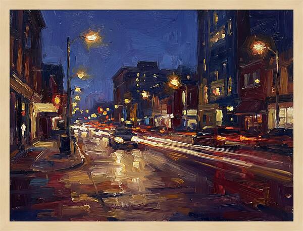 City Lights At Dusk