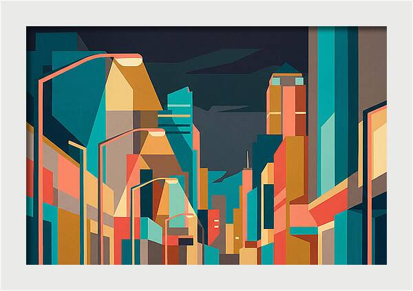 City Lights In Vibrant Hues
