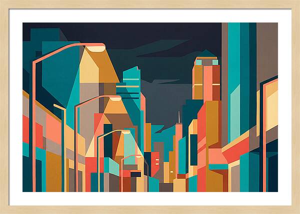 City Lights In Vibrant Hues