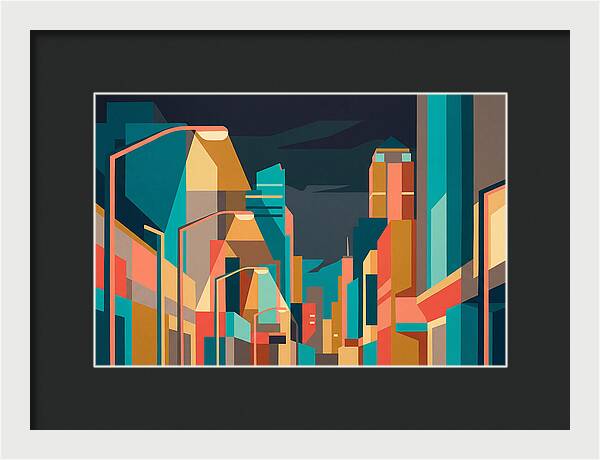 City Lights In Vibrant Hues