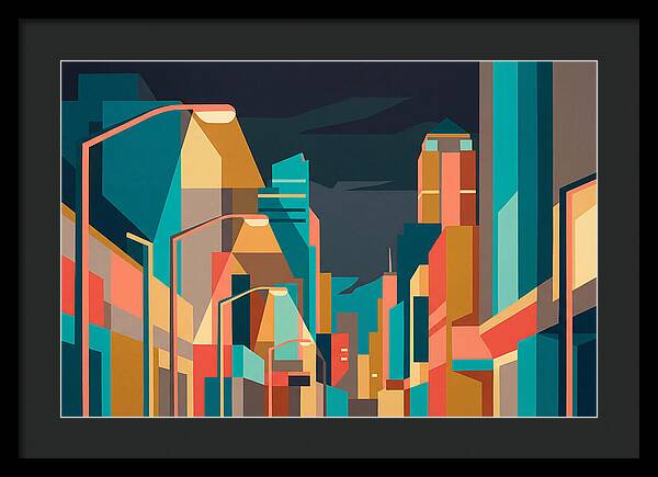 City Lights In Vibrant Hues