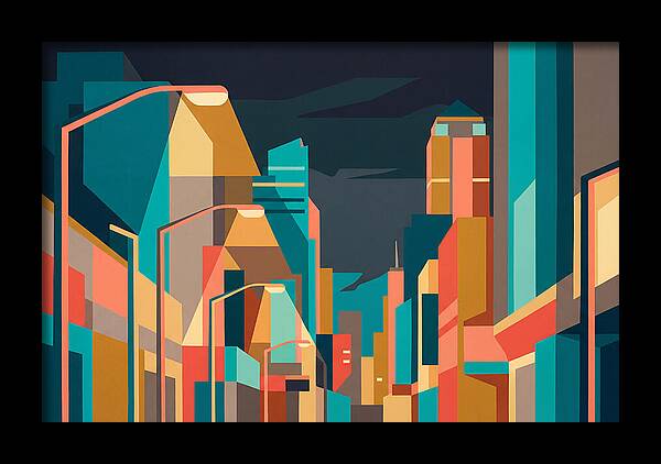 City Lights In Vibrant Hues
