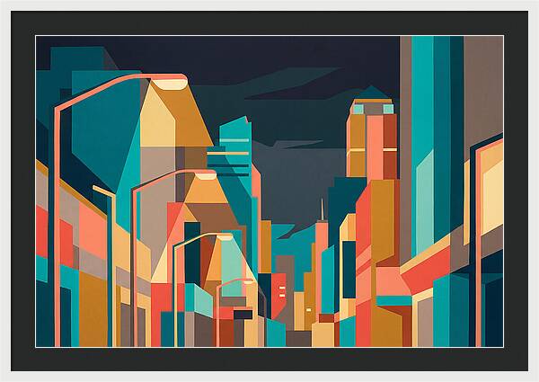 City Lights In Vibrant Hues