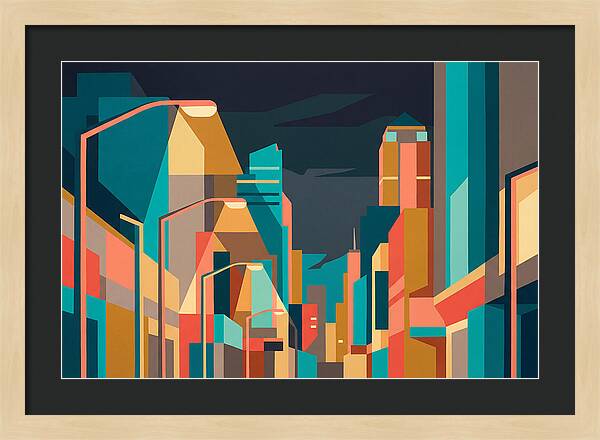 City Lights In Vibrant Hues