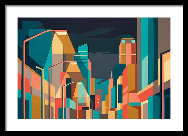 City Lights In Vibrant Hues
