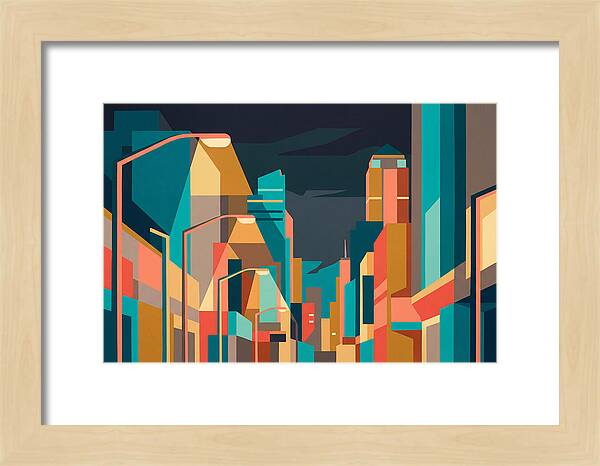City Lights In Vibrant Hues