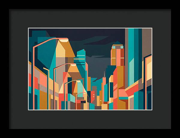 City Lights In Vibrant Hues