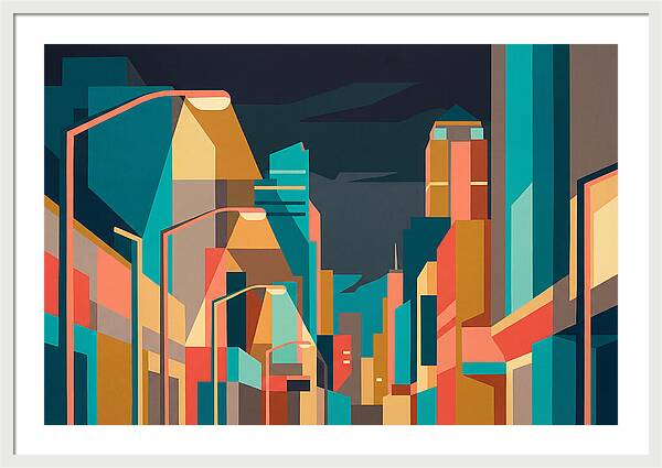 City Lights In Vibrant Hues