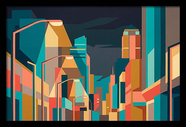 City Lights In Vibrant Hues
