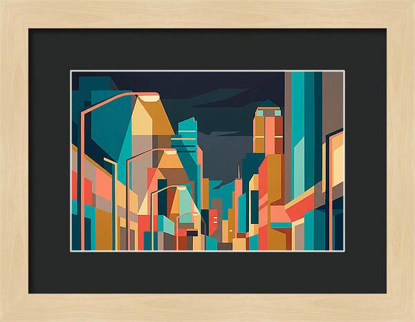 City Lights In Vibrant Hues