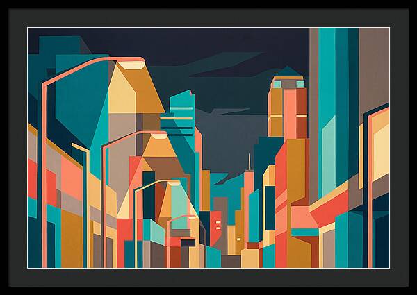 City Lights In Vibrant Hues