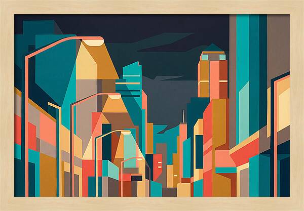 City Lights In Vibrant Hues