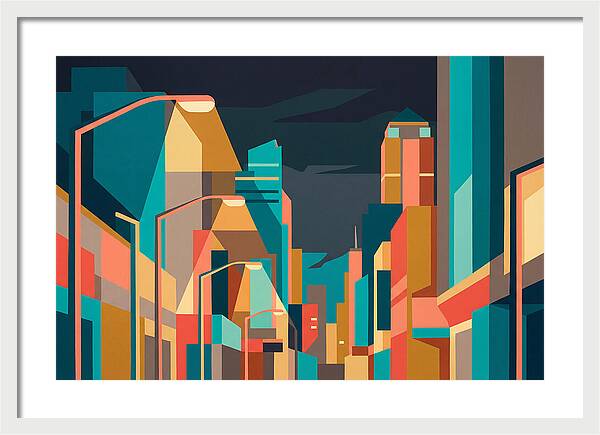 City Lights In Vibrant Hues