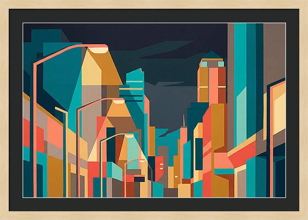 City Lights In Vibrant Hues