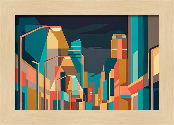 City Lights In Vibrant Hues