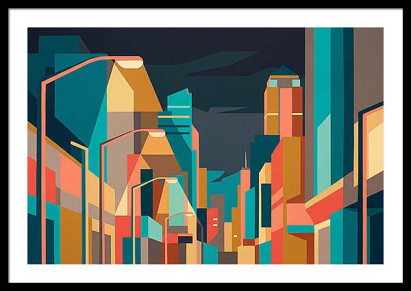 City Lights In Vibrant Hues