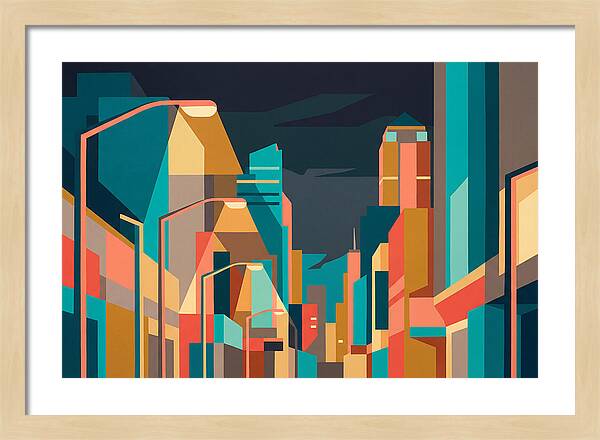 City Lights In Vibrant Hues