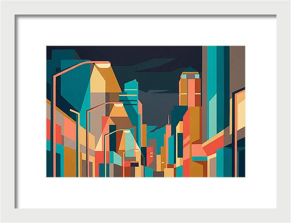City Lights In Vibrant Hues