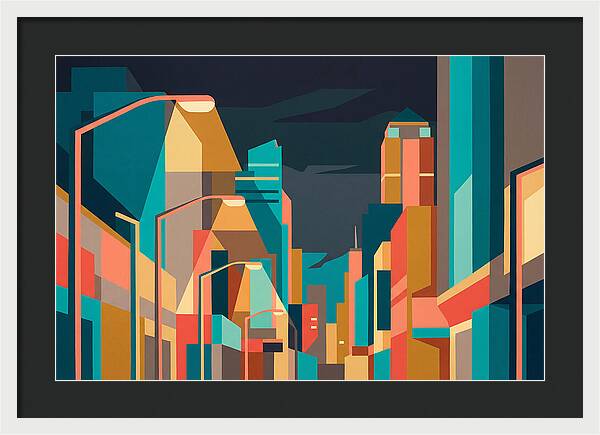 City Lights In Vibrant Hues