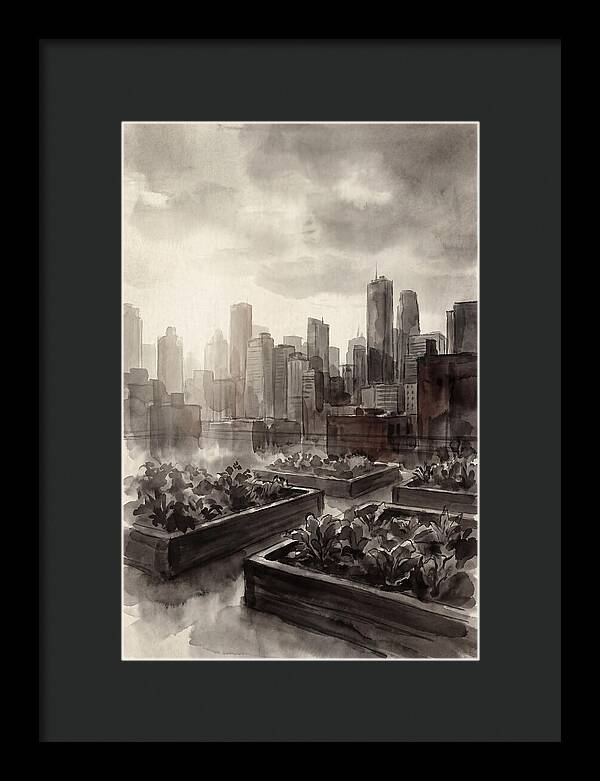 City Rooftop Garden Serenity