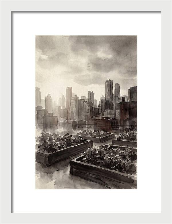 City Rooftop Garden Serenity