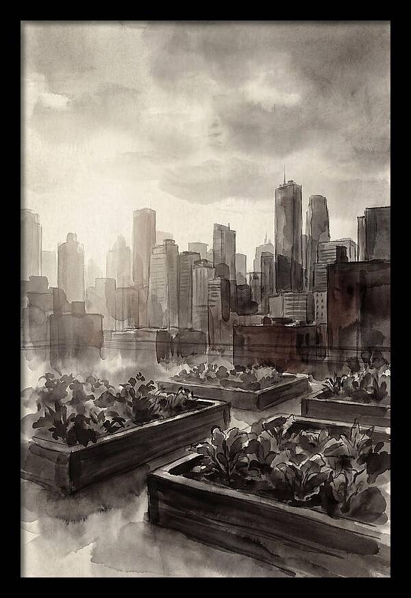 City Rooftop Garden Serenity