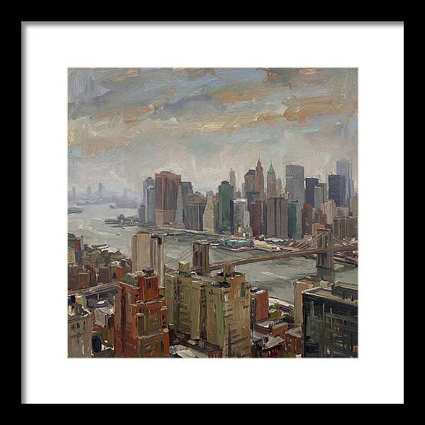 City Skyline Over Water