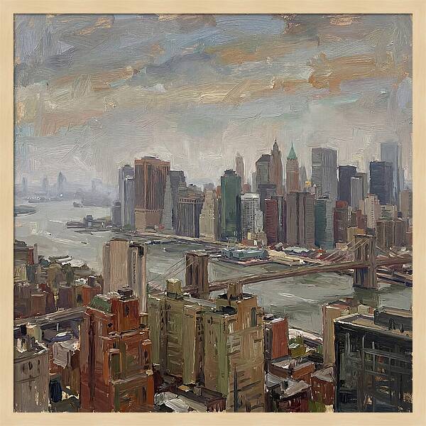 City Skyline Over Water