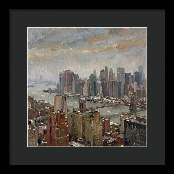 City Skyline Over Water